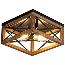 Rpzloila Flush Mount Ceiling Light Fixture for Kitchen standard, Black5