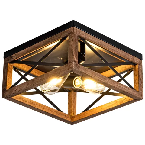 Rpzloila Flush Mount Ceiling Light Fixture for Kitchen standard, Black5