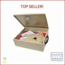 Fire-Retardant Security Box with Keyed Lock