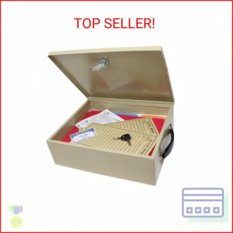 Fire-Retardant Security Box with Keyed Lock
