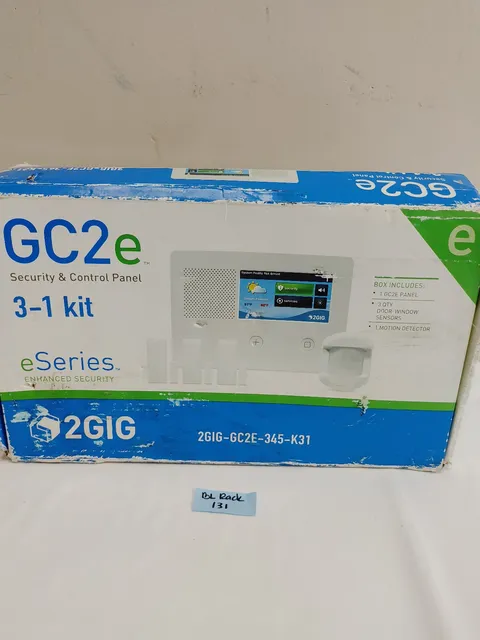 2GIG GC2e Security and Control Panel 3-1 Kit 2GIG-GC2E-345-K31 New-Open Box