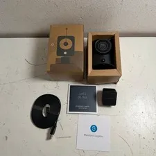 SimpliSafe SimpliCam SSCM2 Black Compact Wired 1080p Indoor Security Camera