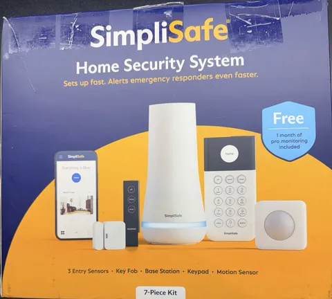 SimpliSafe Smart Home Security System (7-Piece Kit) – New-Open box
