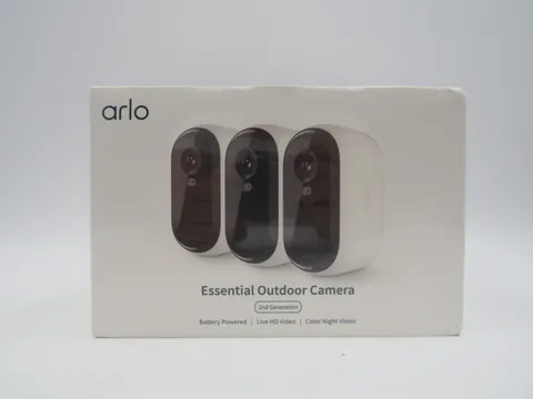Arlo Essential Security Camera 1080p HD Outdoor/Indoor 2nd Gen 3 Cam White NEW