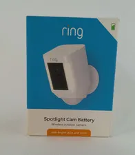 RING SPOTLIGHT CAM PLUS, BATTERY - WHITE