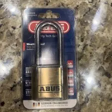 ABUS - 180IB/50HB63 50mm Brass Body Combination Padlock Long Shackle (4-Digit)