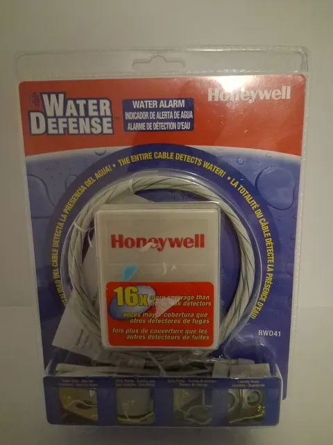 Honeywell Water Defense Leak Detector Alarm RWD41 Water Sensor Cable