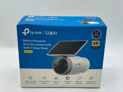 Tapo C465 MagCam 4K Outdoor Wireless Security Camera with Integrated Solar