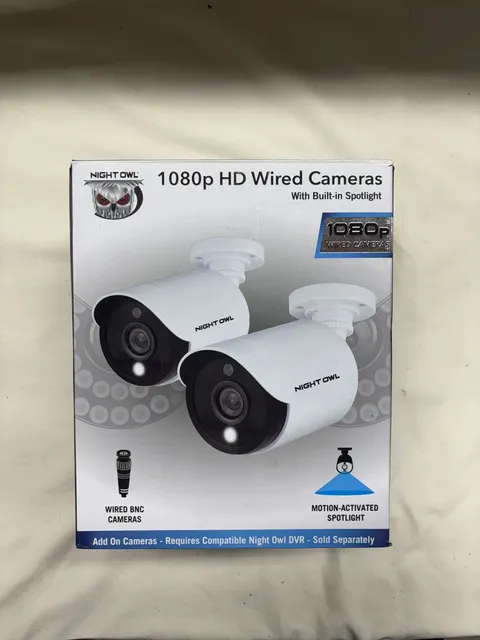 Night Owl 1080p HD Wired Cameras CAM-2PK-C20XL With Built In Spotlight 