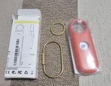 Personal Safety Danger Alarm and Light (Orange Color) Keychain