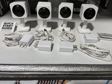 Wyze Cam OG, Wired Indoor/Outdoor 1080p HD Smart Home Security Camera LOT X 4