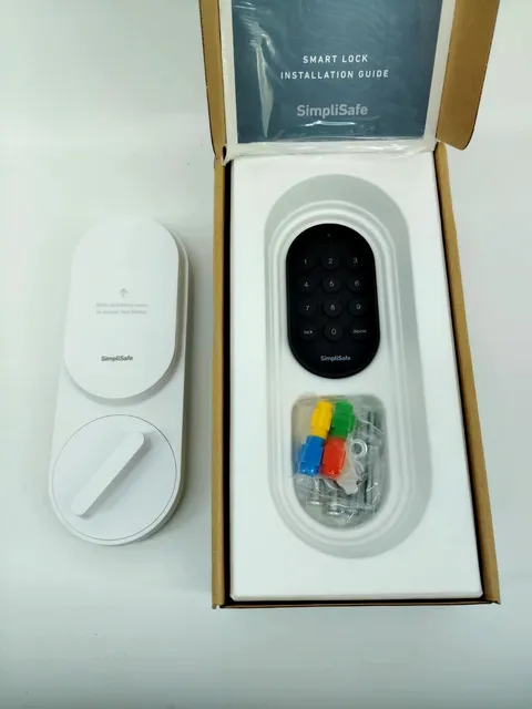 SimpliSafe Smart Lock Series 2 (White) The Gen 3 Home Security System Open Box
