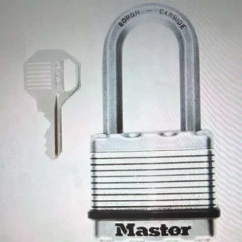 Master Lock M1XKADLJ 2in Keyed Padlock, Weather Resistant, Silver, 2 Keys