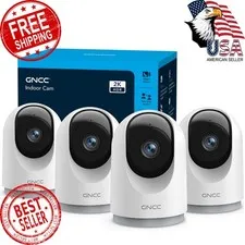 GNCC 2K Security Cameras 4pc Motion Detection