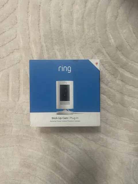 NEW Ring Outdoor Cam (Stick Up Cam) Weather-Resistant Outdoor Camera White