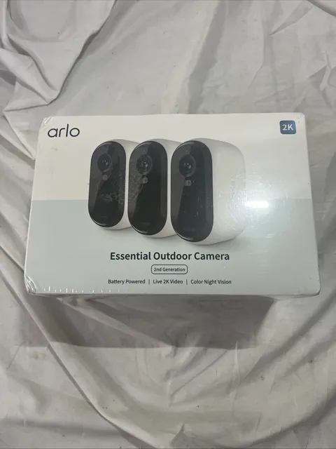 SEALED Arlo Essential 3 Camera Outdoor Wireless 2K Security Camera (2nd Gen) NEW