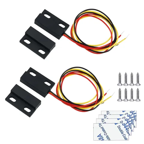 Magnetic Reed Switch,Normally Closed/Open NO/NC Waterproof DC 12V Magnetic Sw...
