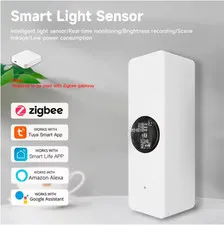 Tuya ZigBee Light Sensor Luminance Detector Brightness Monitor Smart Home