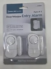 Bunker Hill Security Door Window Alarm Pack of 2, 90 dB Loud, Easy Install