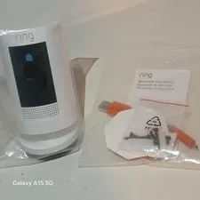 Ring Stick Up Cam 3rd Generation White Battery Powered Surveillance Camera