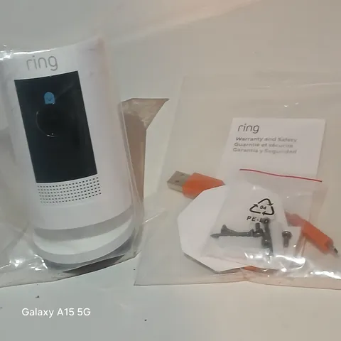 Ring Stick Up Cam 3rd Generation White Battery Powered Surveillance Camera