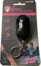 Personal Emergency Siren Alarm Keychain 130dB  Siren & LED light, black