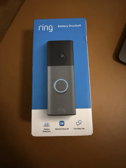 Ring Battery Doorbell (newest model) — Retinal 2K with wide-angle video, up to 6