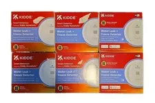 6 New Kidde Smart Water Leak and Freeze Detector WiFi Alexa Google 60WLDR-W 