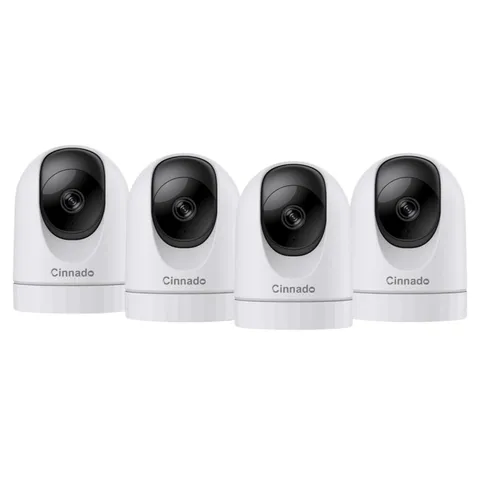 Cinnado D1 2K Security Camera 4 Pack 360° WiFi Indoor Pan Tilt Night Vision New