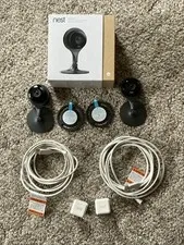 2 Google Nest A0005 NC1102ES Cam Indoor Security Camera 1st Gen - Untested 
