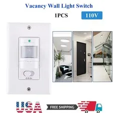 Automatic PIR Occupancy Motion Sensor Light Switch Auto On/Off Infrared