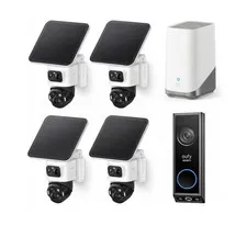 eufyCam S4 4-Cam Kit + E340 Doorbell 4K Solar Wireless 360° No Fee FREE SHIPPING