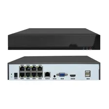 Tennoz 8 Channel 12MP PoE Network Video Recorder NVR, 8 Port H.265 NVR