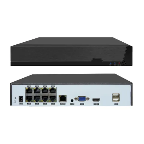 Tennoz 8 Channel 12MP PoE Network Video Recorder NVR, 8 Port H.265 NVR