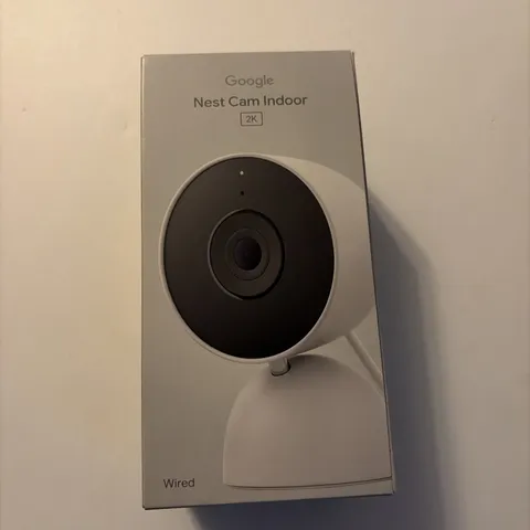Google Nest Cam Indoor (Wired, 3rd Gen) 2K HDR Wi-Fi Night Vision 2-Way Snow New