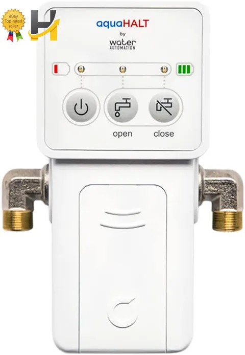 Smart Home Water Toilet Leak Detector Alarm and Automatic Shut off Valve NEW USA