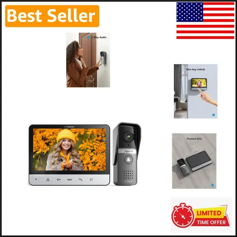 Secure Your Home: 7 Inch Wired Video Intercom with Dual-Way Audio System