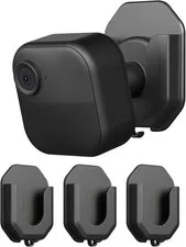 Secure No Drill Wall Mount Bracket for Blink Camera Series - 3 Pack Black Design
