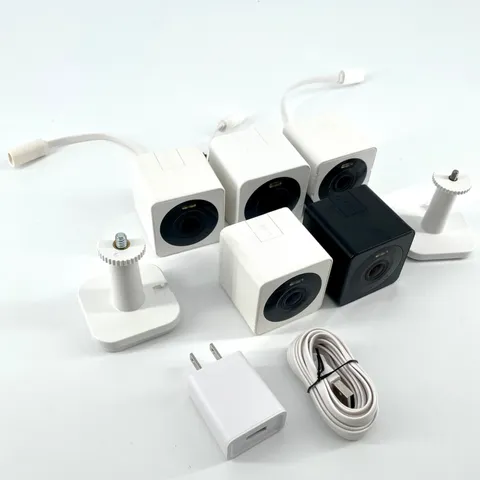 Lot of 5  Wyze Cam OG Wired Indoor/Outdoor 1080p HD Smart Home Security Cameras