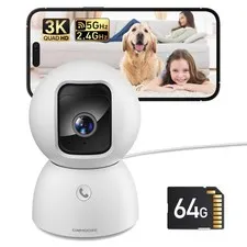 Camara De Seguridad Với Tarjeta SD Gratis Y Deteccion IA Sin Suscripcion