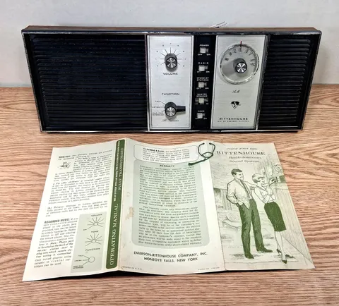 Vintage Emerson Rittenhouse RM 20 Intercom AM Master Station + Pamphlet