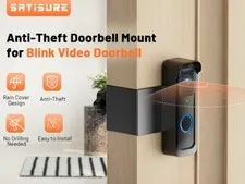Blink Video Doorbell Mount by AutoSonic| Adjustable Design, Anti-Theft Black .