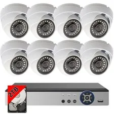 Evertech 8 Channel Night Vision Outdoor CCTV Security Camera System Set 2TB HDD