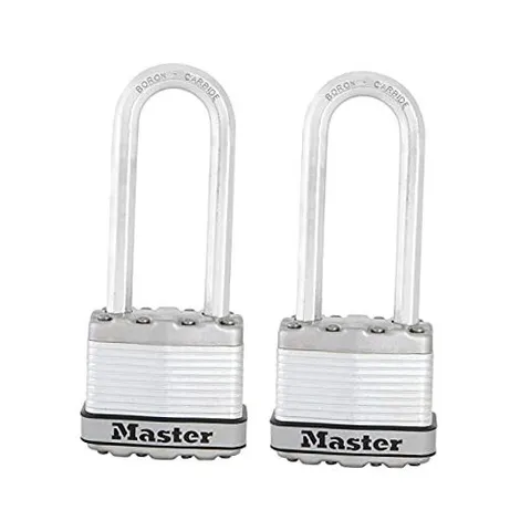 M1XTLJ Magnum Heavy Duty Padlock with Key Keyed-Alike 2 Pack