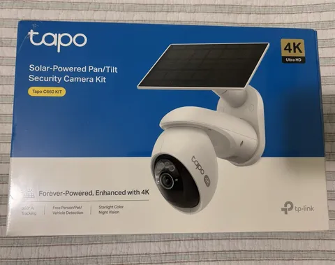Tapo C660 KIT Solar Pan/Tilt 4K Wi-Fi Outdoor Cam Night Vision 2-Way