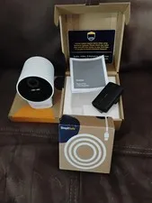 SIMPLISAFE slightly used Outdoor Camera with brand new outdoor power Cable CM021