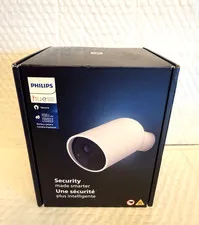 Philips - Hue Battery Indoor /Outdoor Security Camera - White  581553