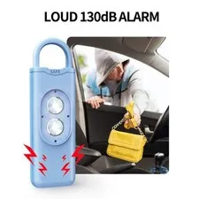 Pocket Size Security Alarm Loud Alerts Rechargeable LED For Night Commute