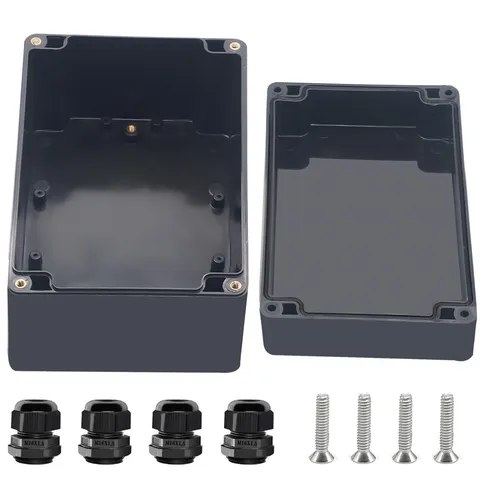 Otdorpatio Project Box ABS Black Electrical Boxes IP67 6.2"x4.3"x3.54",