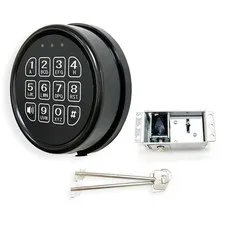 YOSEC Gun Safe Lock Replacement with Black keypad and Solenoid Override Key, ...